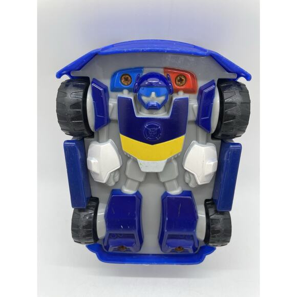 Transformers Rescue Bots Chase The Police Bot 5" Playskool Heroes Junior car - Picture 1 of 7